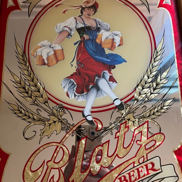 Beautiful vintage bar beer mirror; Blatz/Milwaukee,very-good cond; pick up 44134 - Picture 15 of 15